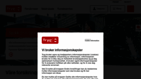 What Tryg.no website looked like in 2023 (This year)
