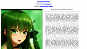 What Thiswaifudoesnotexist.net website looked like in 2023 (This year)