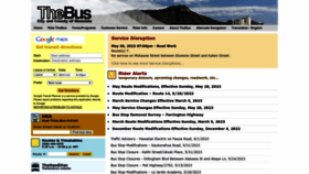 What Thebus.org website looked like in 2023 (This year)
