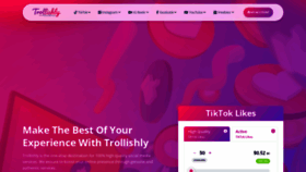 What Trollishly.com website looked like in 2023 (This year)