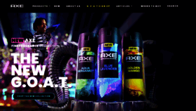 What Theaxeeffect.com website looked like in 2023 (This year)