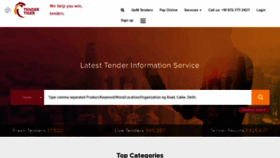 What Tendertiger.com website looked like in 2023 (This year)