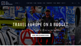What Thesavvybackpacker.com website looked like in 2023 (This year)