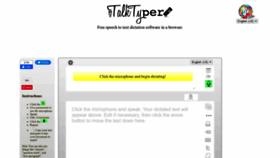 What Talktyper.com website looked like in 2023 (This year)