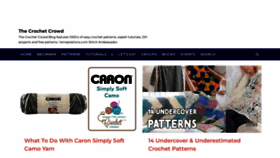 What Thecrochetcrowd.com website looked like in 2023 (This year)