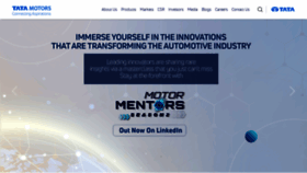 What Tatamotors.com website looked like in 2023 (This year)