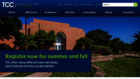 What Tccd.edu website looked like in 2023 (2 years ago)