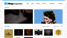 What Thedesigninspiration.com website looked like in 2023 (This year)
