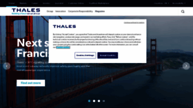 What Thalesgroup.com website looked like in 2023 (This year)