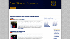 What Theroyalforums.com website looked like in 2023 (This year)