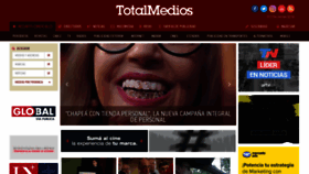 What Totalmedios.com website looked like in 2023 (This year)