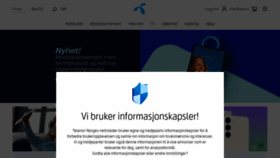 What Telenor.no website looked like in 2023 (This year)