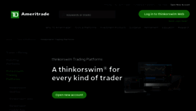 What Thinkorswim.com website looked like in 2023 (This year)