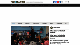 What Techlearning.com website looked like in 2023 (This year)