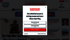 What Thedailybeast.com website looked like in 2023 (This year)
