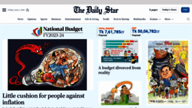 What Thedailystar.net website looked like in 2023 (This year)
