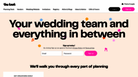 What Theknot.com website looked like in 2023 (This year)