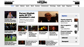 What Thenews.com.pk website looked like in 2023 (This year)