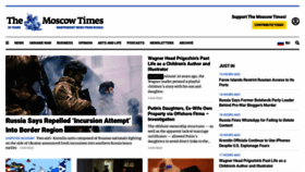 What Themoscowtimes.com website looked like in 2023 (This year)