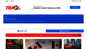 What Trak.in website looked like in 2023 (This year)