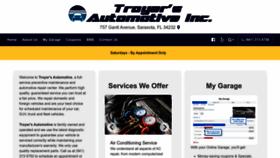 What Troyersautomotive.com website looked like in 2023 (This year)