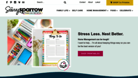 What Thesavvysparrow.com website looked like in 2023 (This year)