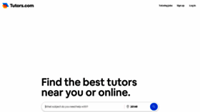 What Tutors.com website looked like in 2023 (This year)