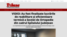 What Tribuna.ro website looked like in 2023 (This year)