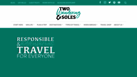 What Twowanderingsoles.com website looked like in 2023 (This year)