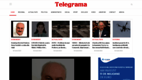 What Telegrama.ro website looked like in 2023 (This year)