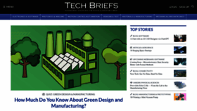 What Techbriefs.com website looked like in 2023 (This year)