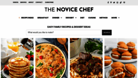 What Thenovicechefblog.com website looked like in 2023 (This year)