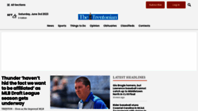 What Trentonian.com website looked like in 2023 (This year)
