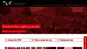 What Tuc.org.uk website looked like in 2023 (This year)