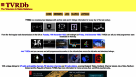 What Tvrdb.com website looked like in 2023 (This year)