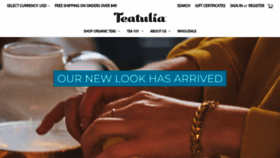 What Teatulia.com website looked like in 2023 (This year)