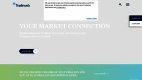 What Tradeweb.com website looked like in 2023 (This year)