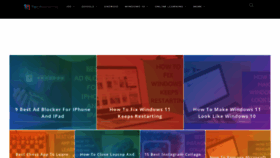 What Technorms.com website looked like in 2023 (This year)