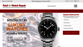 What Totalwatchrepair.com website looked like in 2023 (This year)
