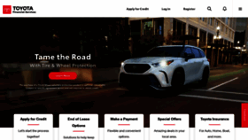 What Toyotafinancial.com website looked like in 2023 (This year)
