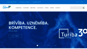 What Turiba.lv website looked like in 2023 (This year)