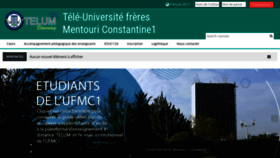 What Telum.umc.edu.dz website looked like in 2023 (This year)