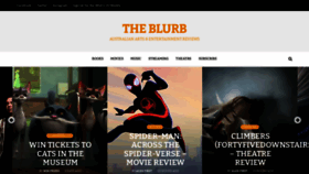 What Theblurb.com.au website looked like in 2023 (This year)