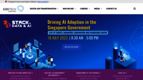 What Tech.gov.sg website looked like in 2023 (This year)