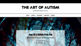 What The-art-of-autism.com website looked like in 2023 (This year)
