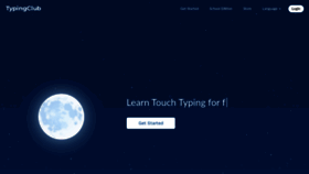 What Typingclub.com website looked like in 2023 (This year)