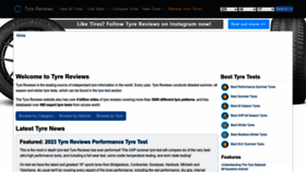 What Tyrereviews.com website looked like in 2023 (This year)