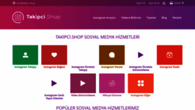 What Takipci.shop website looked like in 2023 (This year)