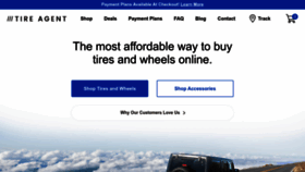 What Tireagent.com website looked like in 2023 (This year)