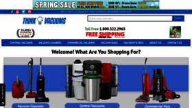 What Thinkvacuums.com website looked like in 2023 (This year)